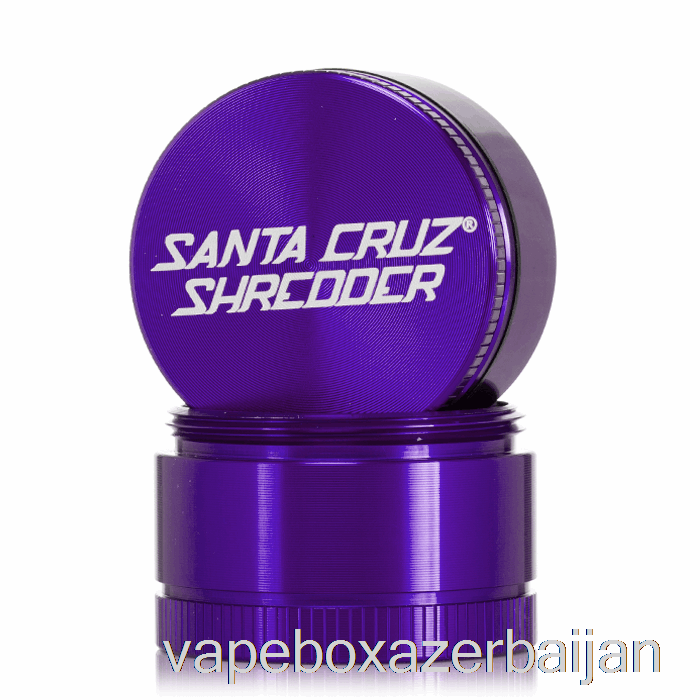Vape Baku Santa Cruz Shredder 1.6inch Small 3-Piece Grinder Purple (40mm)